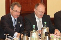 CeBIT-Pressekonferenz mit Ernst Raue und Dieter Kempf