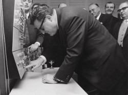 1969 - Einweihung DATEV-RZ durch Bundesfinanzminister Franz Josef Strauß